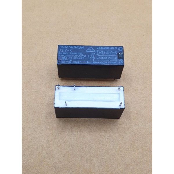 รีเลย์  JS12-K 12VDC    JS24-K 24VDC     5pin 10a relay ใหม่ ส่งทุกวัน