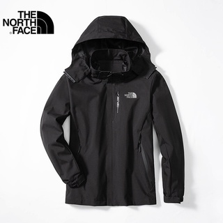 เสื้อแจ็กเก็ตกันลม มีฮู้ด กันน้ํา ลาย The North Face สําหรับผู้หญิง