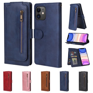 เคส Samsung Galaxy A52 A72 A52s A31 A20 A30 A22 A12 A32 A42 A02s 4G 5G M12 ซิป เคสฝาพับ เคสหนัง Flip Cover Zipper Wallet Case PU Leather Stand Soft Silicone Bumper Card Slots Pocket SamsungA52 SamsungA72 SamsungA42 SamsungA32 SamsungA02s SamsungA22