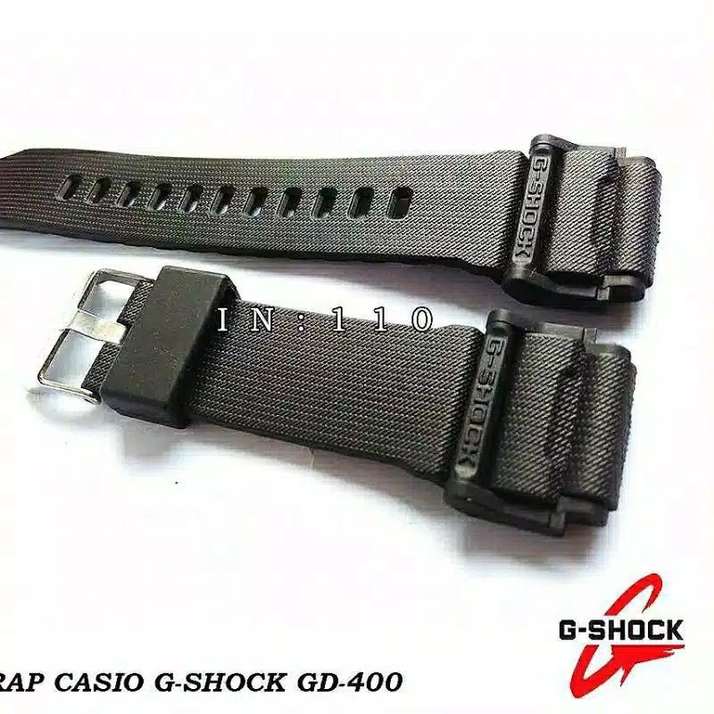 Casio GSHOCK GD-400 / GD400 / GD 400 WATCH STRAP CASIO GD-400 RUBBER STRAP