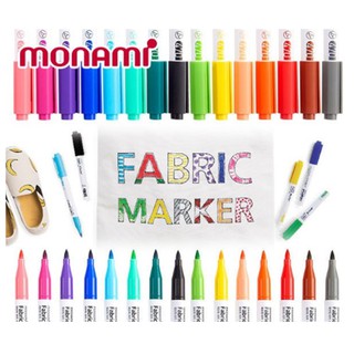 ปากกาเขียนผ้า Monami Fabric Marker 470 ด้ามเดี่ยวชุดสีสด