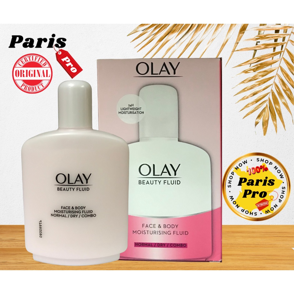 Olay beauty fluid moisturiser 200ml โอเลย์ โลชั่นบำรุงผิว จากอังกฤษ รุ่นดั้งเดิม