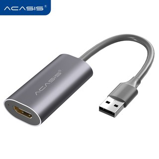 ACASIS MINI Video Capture Card USB 2.0 HDMI Video Grabber บันทึกกล่อง FR PS4 เกม DVD กล้องวิดีโอ HD บันทึกกล้องที่ถ่ายทอดสด