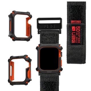 Uag สายนาฬิกาข้อมือไนล่อน พร้อมเคส สําหรับ Apple Watch s7 6 5 4 3 38 มม. 42 มม. 44 มม. 41 มม. 45 มม.