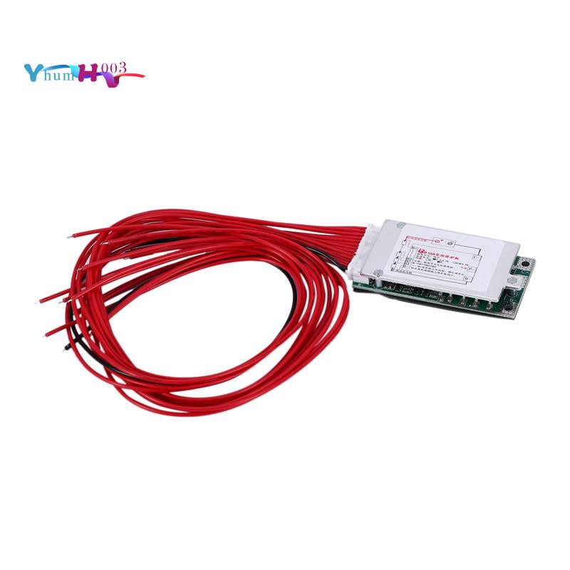 13s 48V 15A Li-Ion Lipolymer แบตเตอรี่ป้องกัน BMS บอร์ด PCB พร้อมฮีทซิงค์สําหรับ E-Bike EScooter