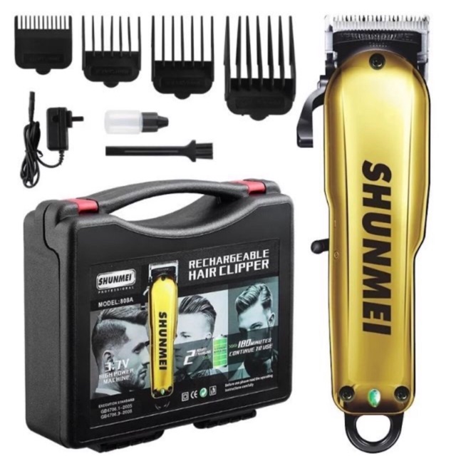 ปัตตาเลี่ยน SHUNMEI 808a มืออาชีพตัดผมไร้สาย