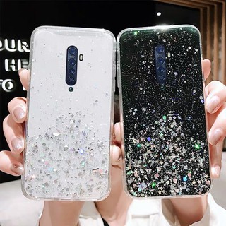 เคสโทรศัพท์ประดับเลื่อม แบบบาง สําหรับ oppo f 11 pro f 3 plus reno 2 f 3 k 5 reno 3 A8 A9 A91 F15 Realme X50