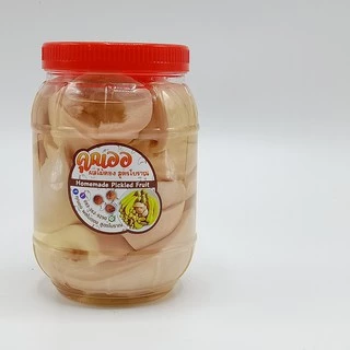 ผลไม้ดอง บรรจุขวดโหล 500 กรัม แถมพริกเกลือรสแซบ 3แบบ