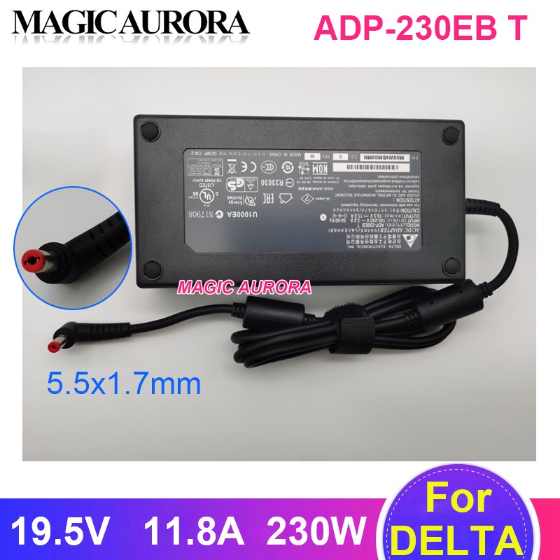 For ACER NITRO 5 AN517-41 PREDATOR PT515-52-71K5 Laptop Charger Adapter ADP-230EB T 19.5V 11.8A 230W Power Supply 5.5x1.