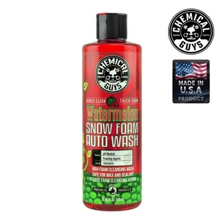 (ของแท้💯%)WATERMELON SNOW FOAM EXTREME SUDS CLEANSING WASH (16 oz) chemicalguys แชมพูล้างรถสูตร Snow Foam