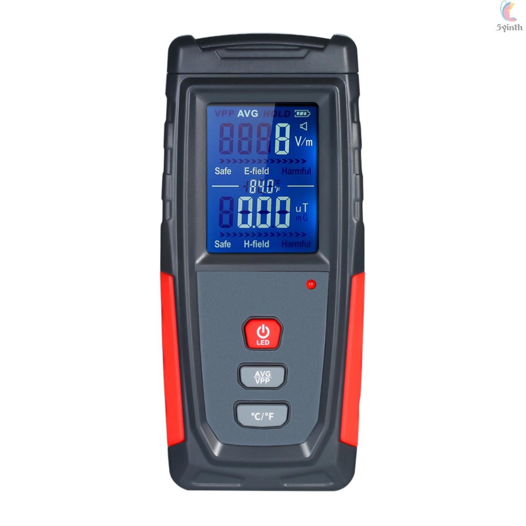 New Digital LCD Electromagnetic Radiation Detector EMF Meter Dosimeter ...