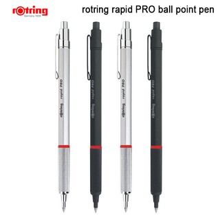 Rotring Rapid Pro ปากกาลูกลื่นโลหะหกเหลี่ยมสีดํา / เงินสีฟ้า