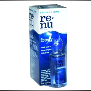 น้ำยาล้างคอนแทคเลนส์ Renu ขวดใหญ่ 355 ml. แถมฟรี Renu เล็ก 60 ml (Lot ใหม่)