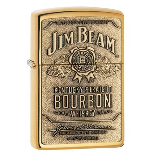 Zippo ﻿ไฟแช็กรุ่น 254BJB929 Jim Beam Emblem ของแท้ รับประกันตลอดชีวิต นำเข้าและจำหน่ายโดยตัวแทนจำหน่าย