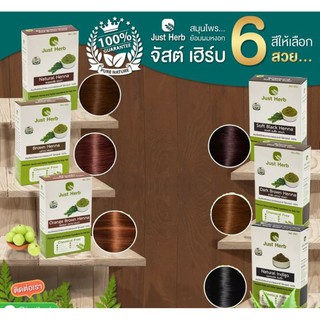 Just Herb Organic Henna เฮนน่า จัสต์ เฮิร์บ สมุนไพรย้อมปิดผมขาวจากธรรมชาติ 100%