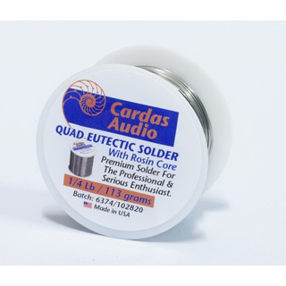 ตะกั่วเงิน Cardas Quad Eutectic Sn, Pb, Cu, Ag Silver Solder ของแท้ 100% จากตัวแทน แบ่งขายราคาต่อ 1เมตร