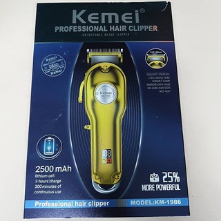 🔥🔥สินค้าพร้อมส่ง🔥🔥Kemei รุ่น KM-1986 ปัตตาเลี่ยนไฟฟ้าไร้สาย