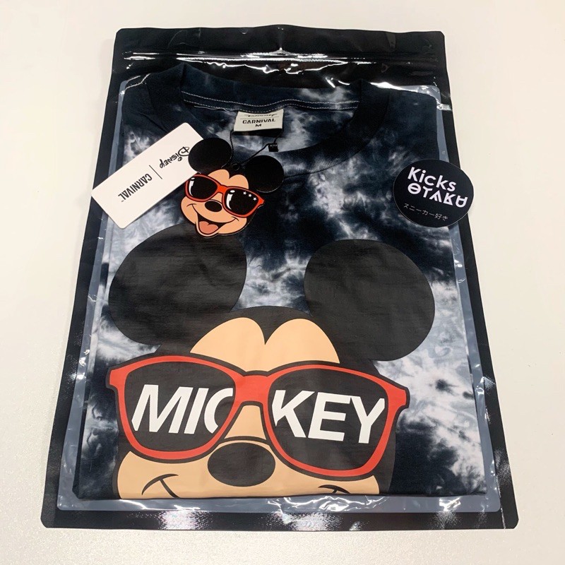 CARNIVAL® x Disney Mickey Tie-dry Tee - มัดย้อมดำ