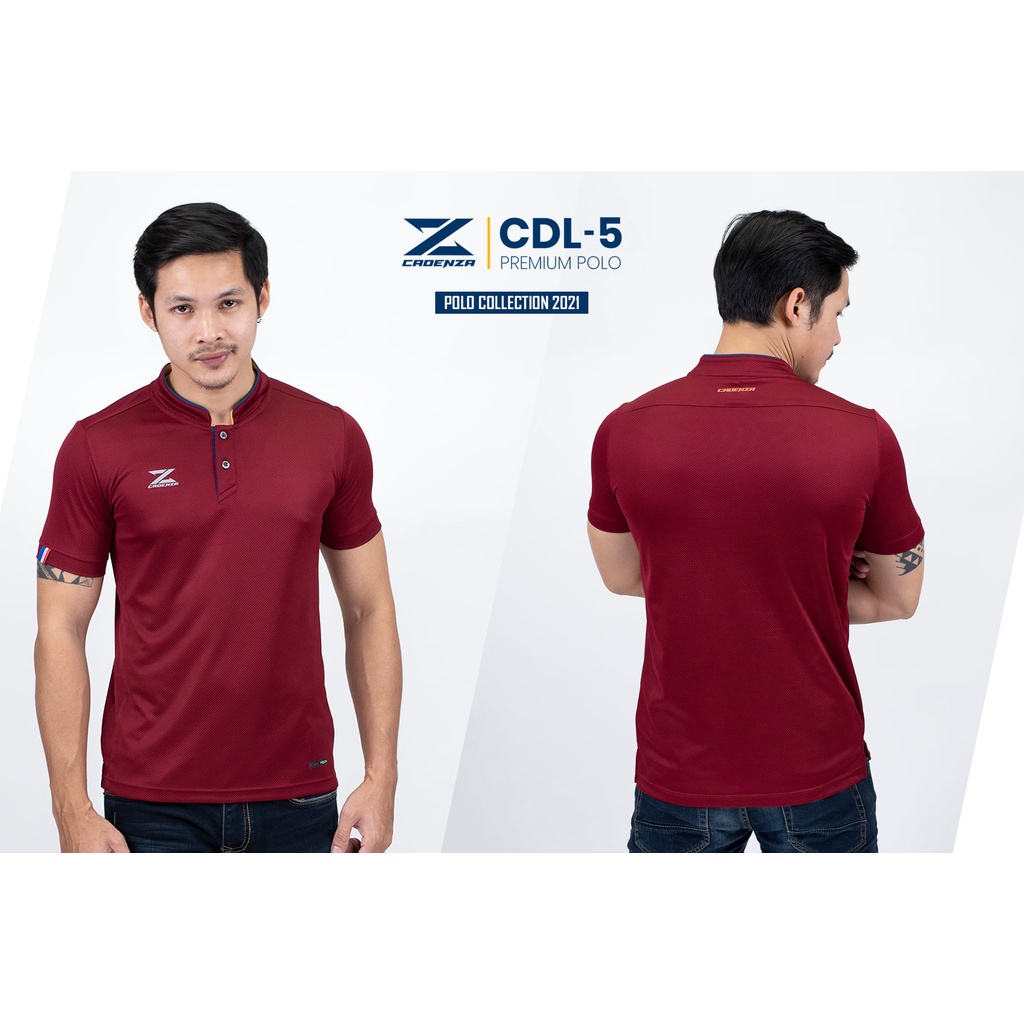 เสื้อโปโลชาย คอจีน Cadenza รุ่น CDL-5 ของแท้ 100% ไซส์ไหญ่ 2XL-F - รูปที่ 4