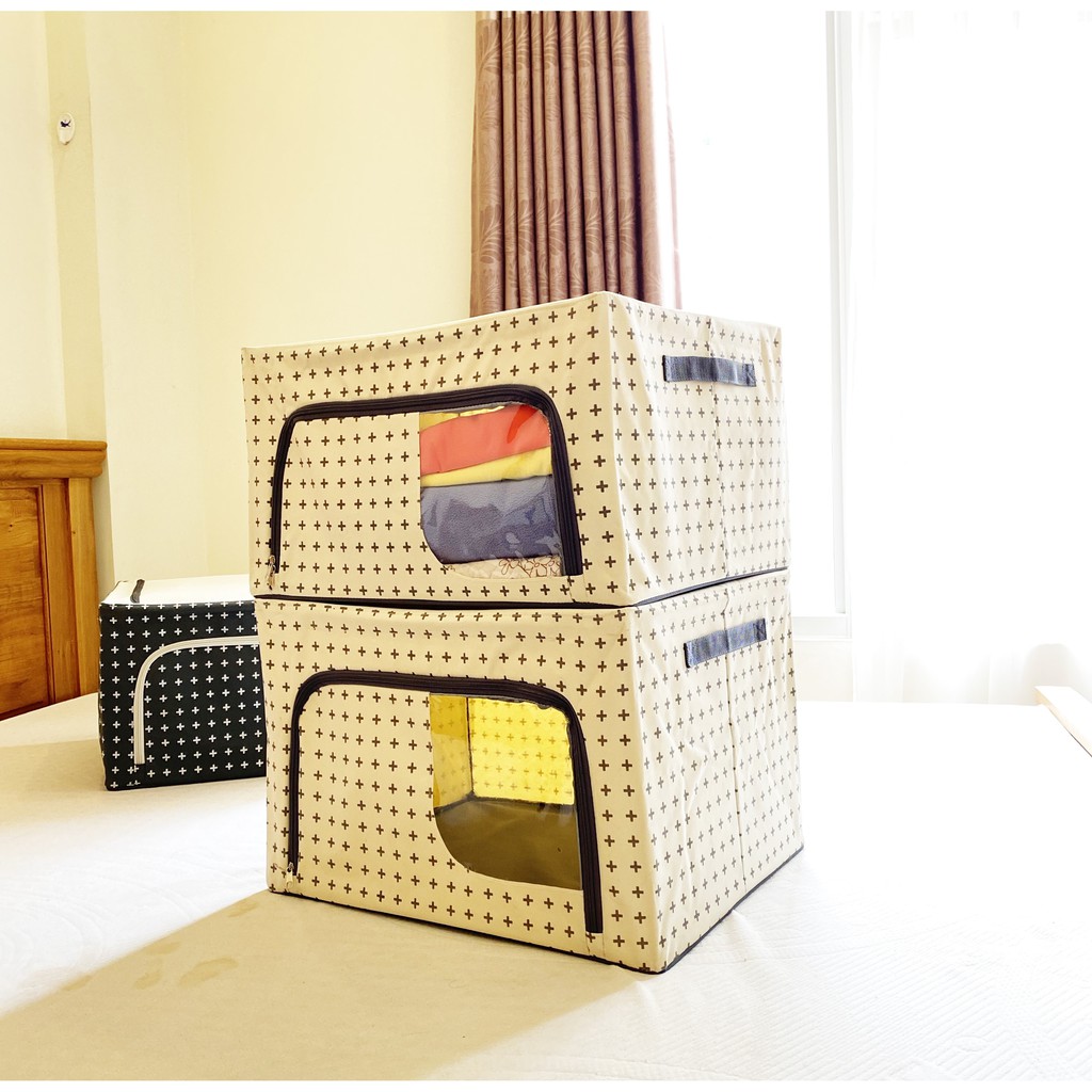 Morning House White กระเป๋าใส่เสื้อผ้าโครงเหล็ก 88L พับสะดวก