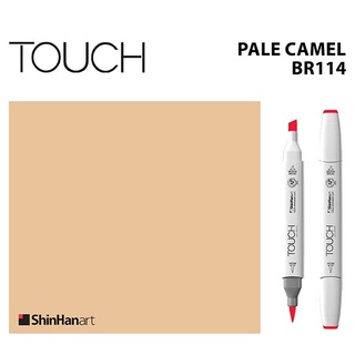 TOUCH TWIN BRUSH MARKER BR114 (PALE CAMEL) / มาร์คเกอร์หัวพู่กัน-หัวตัดขนาดกลาง รหัส BR114 (PALE CAMEL)