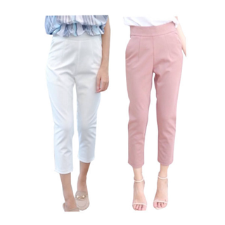 CLARIS PANTS กางเกงโรเชฟ 7ส่วน ขาเดฟกระบอกเล็ก