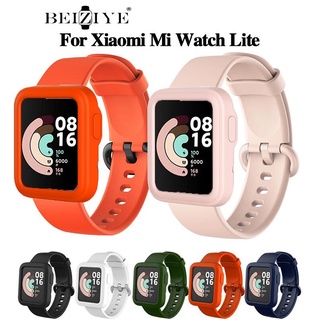 เคส xiaomi mi watch lite สมาร์ทวอทช์ เคสป้องกันพร้อมสาย เคส+สาย xiaomi mi watch lite สมาร์ทวอช