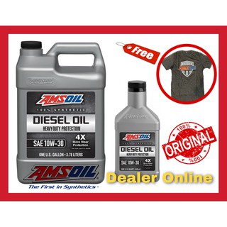 Amsoil Heavy Duty Diesel Oil 4X SAE 10w-30 น้ำมันเครื่องดีเซล สังเคราะห์แท้100%