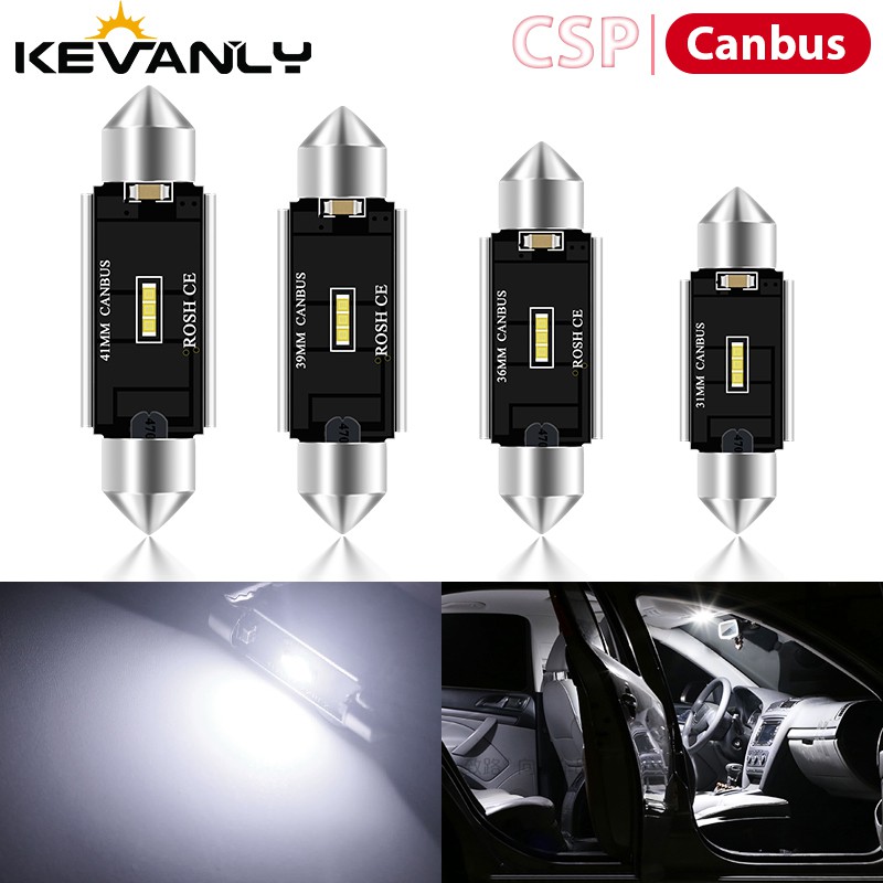 หลอดไฟอ่านหนังสือ Led C5W CSP CANBUS 41 มม. 31 มม. C5W สีขาว สําหรับติดป้ายทะเบียนรถยนต์ 1 ชิ้น ราคา ถูกที่สุด ดีลบีเคเค แกลเลอรีภาพที่ 3
