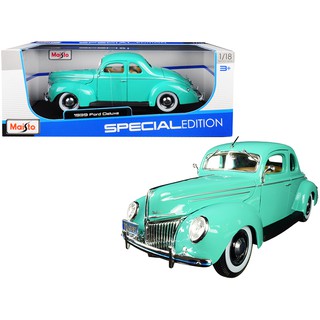 รถโมเดลสะสม รถคลาสสิก งานระเอียดคุณภาพสูง MAISTO 31180 1939 Ford Deluxe (Light Green) อัตราส่วน 1:18