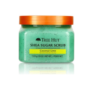 TREE HUT ผลิตภัณฑ์ขัดผิว Tree Hut Shea Sugar Scrub Coconut Lime ขนาด 510 กรัม ผลิตภัณฑ์ขัดผิว ผลิตภัณฑ์ดูแลผิวกาย ผลิตภั