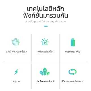 Kadonio Keylock Multi-Function สมาร์ทล็อคลายนิ้วมือล็อคลายนิ้วมือล็อคลายนิ้วมือล็อลาย Scanning Key 20 ล็อล็อคกระเป๋า Usb 508