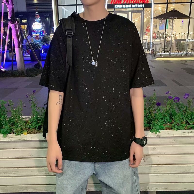 พร้อมส่ง เสื้อยืด แต่งกริตเตอร์ วิ้งค์ๆ สไตล์ออปป้า