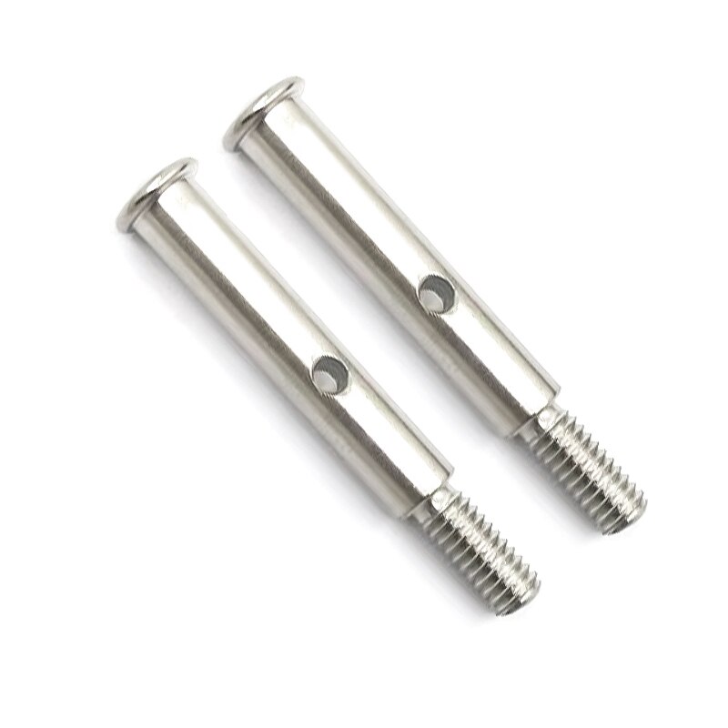 2 ชิ้นโลหะเพลาหน้า TRA3637 สําหรับ 1/10 Slash 2WD