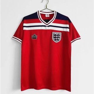 เสื้อกีฬาแขนสั้น ลายทีมชาติฟุตบอล England 1982 season ชุดเหย้า เยือน คุณภาพสูง AAA S-XXL