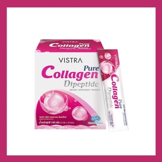 7942 VISTRA COLLAGEN DIPEPTIDE 5000 30ซองวิสทร้า เพียว คอลลาเจน ไดเปปไทด์