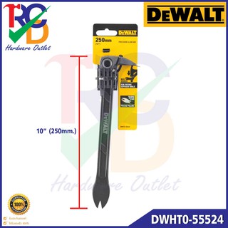 DEWALT  ชะแลงหัวค้อนปลายงอ 10" (250mm.) รุ่น DWHT0-55524 ของแท้100%