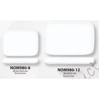 SB Melamine ถาดคอนโด กะบะชาบู คอนโดชาบู สี่เหลี่ยมมุมมน ขนาด 8-12 นิ้ว ทรง ตี๋น้อย MK รุ่น NOM980