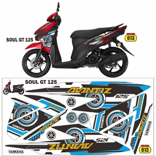 สติกเกอร์ลอกลาย Yamaha soul gt 125 fi สติกเกอร์ Variation soul gt Lis mio soul gt 125