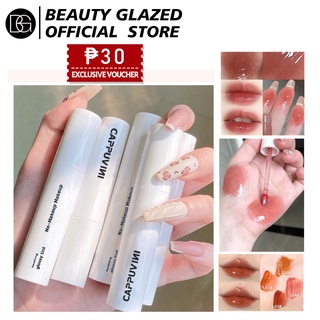 Beauty GLAZED Make up Lip tint ลิปกลอส ลิควิดลิปสติก ให้ความชุ่มชื้น กันน้ํา ลิปบาล์ม เครื่องสําอาง Scappuvini