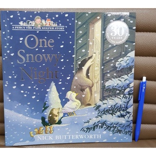 A Percy The park keeper story: One snowy night picture book by Nick Butterworth