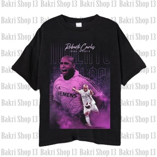 เสื้อยืด ลายฟุตบอล Roberto Carlos Legend Of Defender Of Brazil สําหรับผู้ชาย และผู้หญิงS-5XL