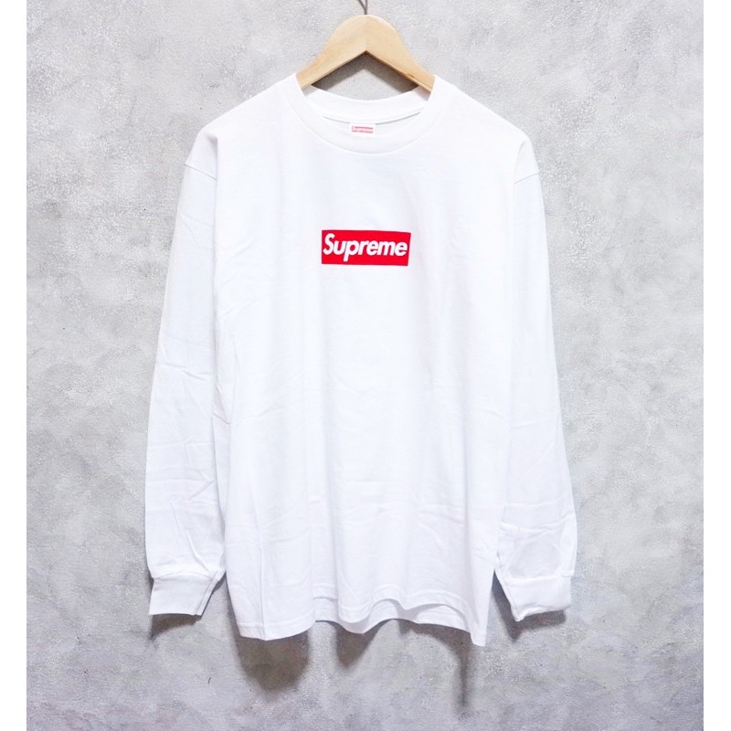 supreme Box Logo L/S Tee 白 L | angeloawards.com