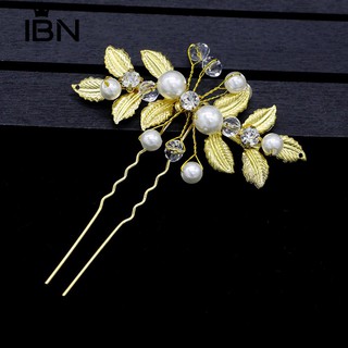 * ผู้หญิง Hairpin ใบล็อกเฟิร์มผม Clasp Pin ทรงผม Headwear