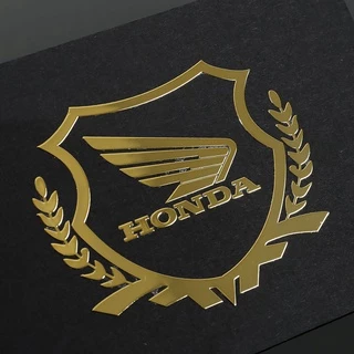 ฮอนด้า สติ๊กเกอร์โลหะ Honda สำหรับหมวกกันน็อคมอเตอร์ไซค์ โลโก้โลหะ