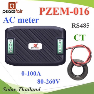 PZEM-016 AC ดิจิตอลมิเตอร์ 100A 80-260V โวลท์ แอมป์ วัตต์ พลังงานไฟฟ้า RS485 port Coil CT รุ่น PZEM-016-CT