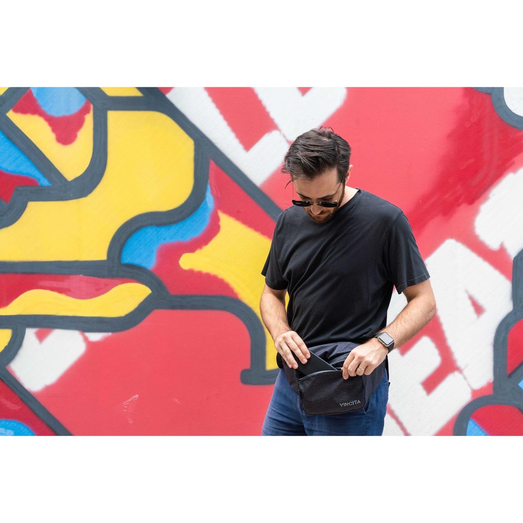 VINCITA กระเป๋าคาดเอว อเนกประสงค์ ผ้าคอดูร่า รุ่น NICK WAIST BAG