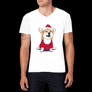 เสื้อลายหมา DF8 เสื้อยืด เสื้อยืดลายหมา สุนัขคอร์กี้ เสื้อยืดพิมพ์ลาย corgi dog T Shirt