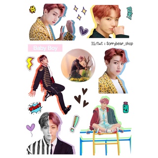 ฺBTS Sticker Die-Cut สติ๊กเกอร์ ไดคัท กันนน้ำ