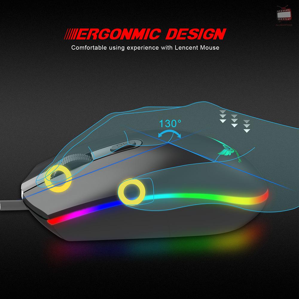 A Zerodate S900 Comuter Gaming Mouse 1600di 4 Buttons Rgb Led Backlight Otical Ergonomic Mouse Usb Wired Mice For C 1 009